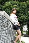 Beautiful Japanese teen Maria casually exposes her upskirt panties